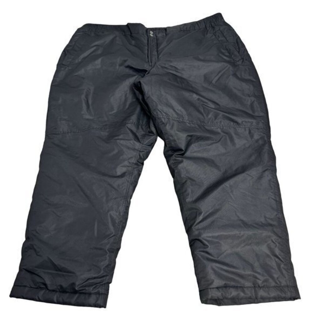 Athletech Womens 3x Black‎ Snow Pants w/ Pockets & Zipper